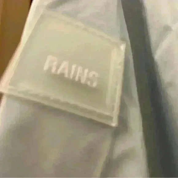 Rains Unisex Track Jacket Sky Blue Long Sleeve Zip Small NWT - Picture 9 of 10